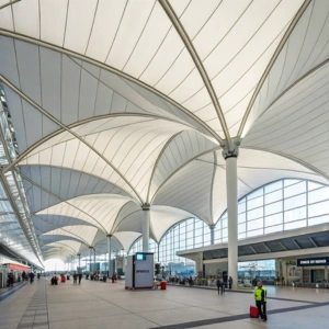 Airport terminals and transit hubs