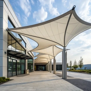 Commercial building canopies