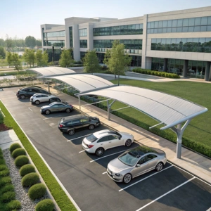 Corporate office parking lots