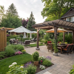 Private gardens and backyards Private gardens and backyards