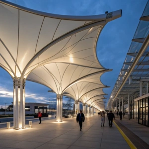 Transit hubs and walkway covers</p>
<p>